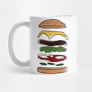 BURGER ANATOMY Mug